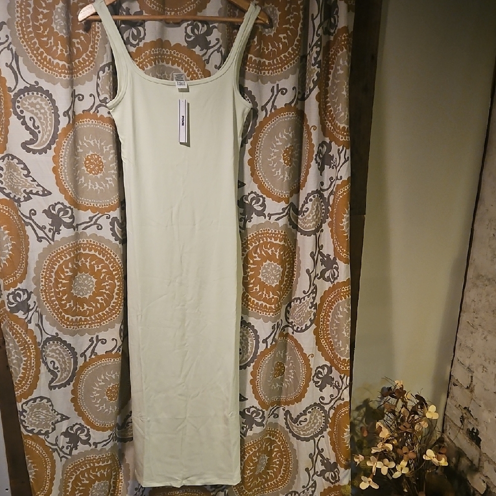 PINK Victoria's Secret Light Green Maxi Dress